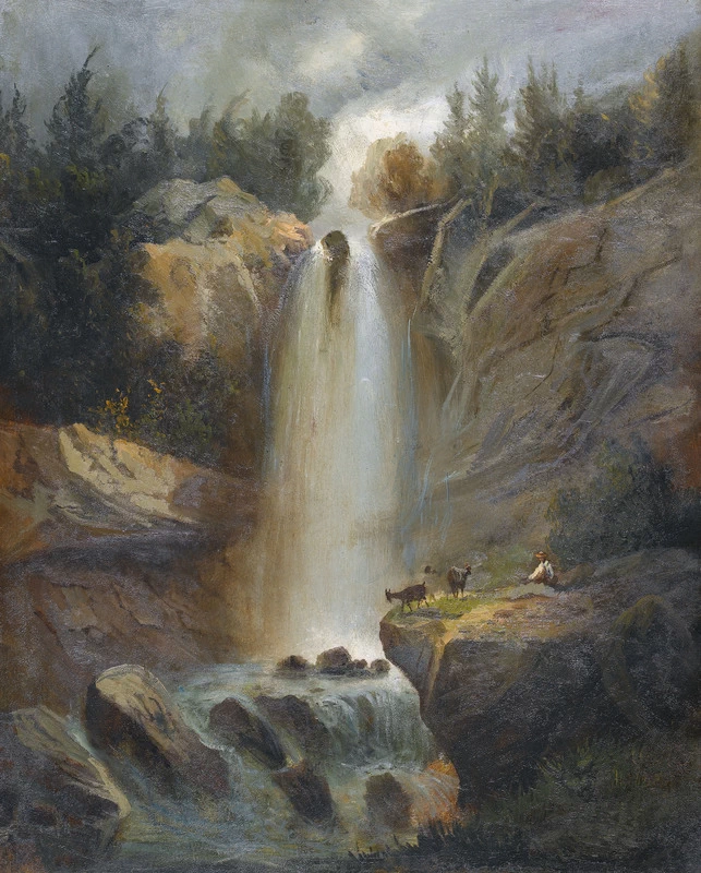 Le cascate superiori di Reichenbach, 1871